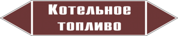 Маркировка трубопровода "котельное топливо" (пленка, 716х148 мм) - Маркировка трубопроводов - Маркировки трубопроводов "ЖИДКОСТЬ" - магазин "Охрана труда и Техника безопасности"